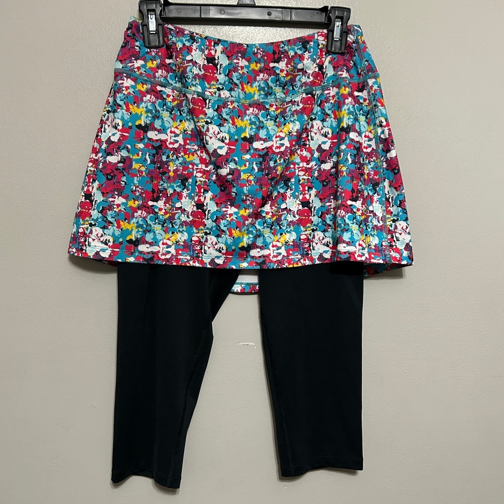 Skirt Sports Skapri S Multicolor Floral Athletic Leggings Tennis Pickleball Yoga